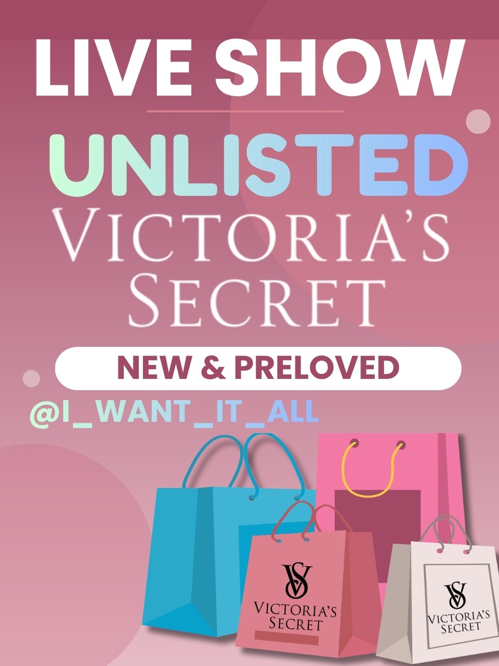 Live Show • Victoria's Secret • Unlisted Item